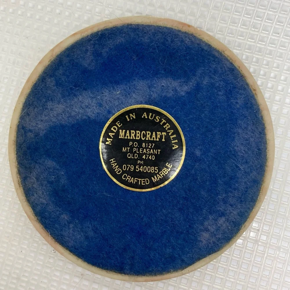Marbcraft Coaster Handcrafted Marble Etched Kangaroo Souvenir Vintage Outback.
